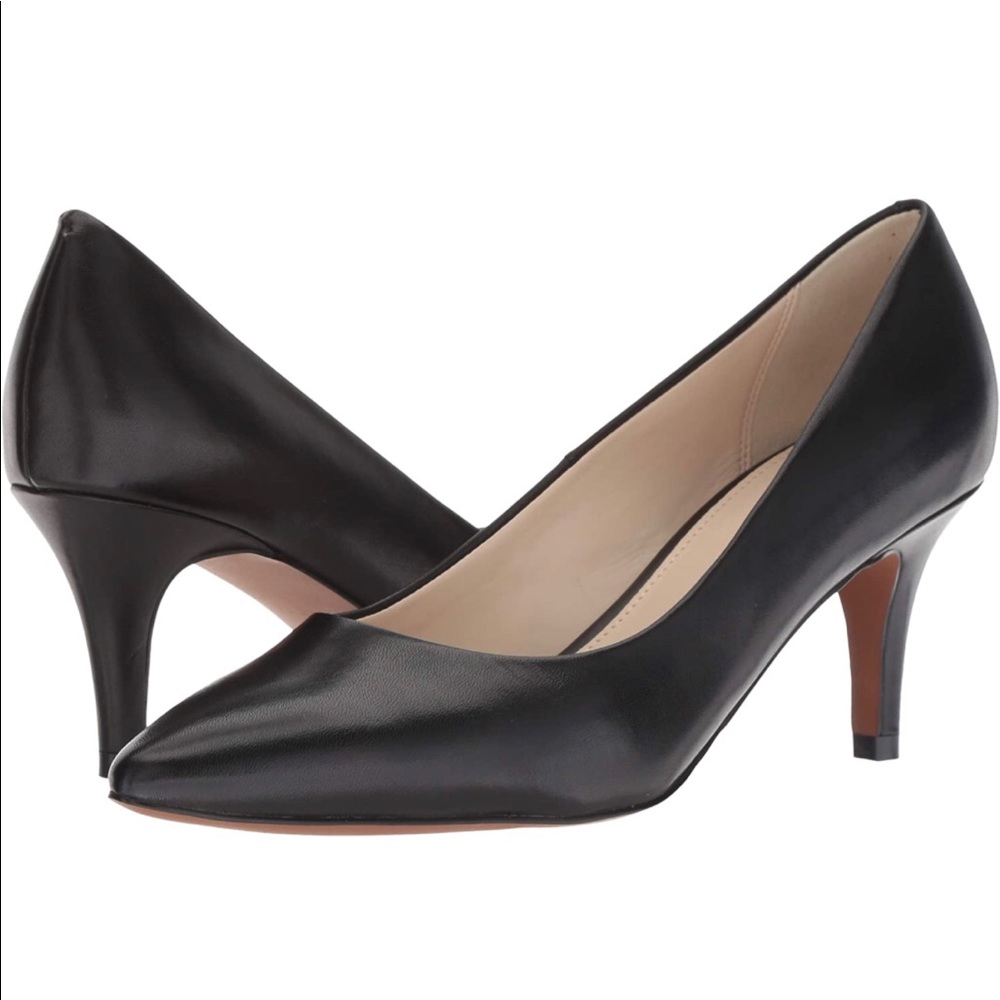 New Cole Haan Leather Harlow Pump in Black